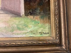 T.C. Duncan Landscape Oil/Canvas Board Nice Frame