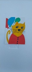 G.A.Titan Impressionism Painting Abstract Cat Expressionism Whimsical Animals