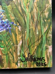 Original Painting -Night Garden #2 By Janie Williams South Dakota Artist