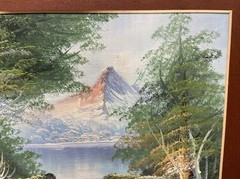 VTG. IMPRESSIONIST LANDSCAPE Oil On Board 11 3/4″x14″