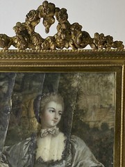 Portrait Of A Lady Early 18th Century Framed Painting 4 1/4” X 4 1/2” Signed