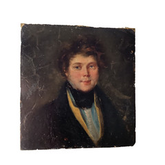 19th MINIATURE – FRENCH ROMANTISM – PORTRAIT OF A GENTLEMAN