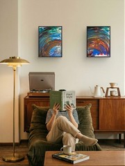 Original Expressive 11×14 Canvas Acrylic Art Signed Abstract Wall Painting A152