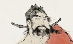 ORIENTAL FINE ART CHINA FAMOUS PAINTING-laozi