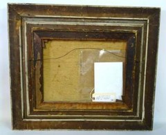 Antique Painting, M. Shepard. Oil on Canvas, „The Parting“ 26 in X 30 in, Frame