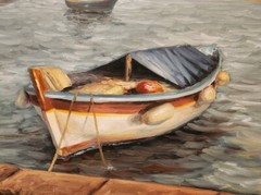Paul R. Schumann – Original Oil Painting – Galveston Texas Harbor Mosquito Fleet