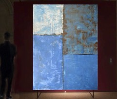 Mark Little Original Giant Canvas Painting 84”X62” (7 Foot) Abstract Modern XL