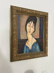 Amedeo Modigliani 1824-1920 Oil on Canva In The Style Of Painting Signed