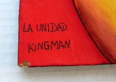 Painting on Terracotta 3D Art Plaque/Wall Tile after Eduardo Kingman La Unidad