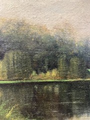 Oil/Panel School French Xixth View Italy-Les-Lys Melun Paris France