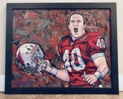 Pat Tillman Arizona Cardinals 18’’H x 22’’W Acrylic Canvas Art *Awesome Piece*