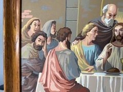 Vintage 1959 Paint by Number The Last Supper 26-1/2” x 20-1/2” Framed