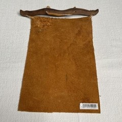 VTG Mongolian Handmade Pure Leather Painting Ghinghis Khaan Wall Decor 11″X7″