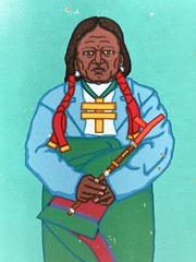 JESSE T HUMMINGBIRD CHEROKEE NATIVE AMERICAN OKLAHOMA SOUTHWEST POP ART PAINTING