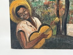 mid 20th century oil painting