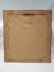 MCM Framed Watercolor Of African Mask By Peters
