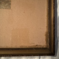 Antique Watercolor Landscape Painting Artist Signed & Dated 1901 Matted & Framed