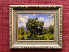 Hudson River School Style Tonalist Canvas Print “Summertime” 12″ x 16″