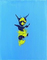 Stephen Neil Gill Rising Pareidolia Shaman Surreal Tribal Folk Art Minimalist