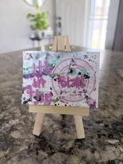 ACEO Original Mixed Media Collage Painting Art Card FATE
