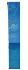 Sailboat in the Ocean Acrylic Painting 8×8 1 1/2 inch gallery wrapped canvas
