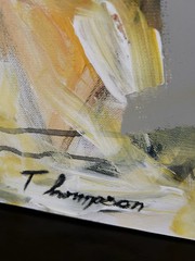 Acrylic On Canvas Abstract Expressionism abstract Violin By Robert Thompson
