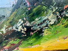 Original Art Scotland Painting 12×16 Glencoe Painting Scotland Impasto Painting
