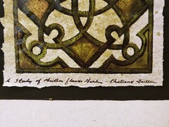 Etude Maillon Celtic Knot Watercolor / Acrylic Art Study Painting Chateaux Saill