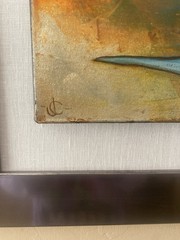 Julio C Garcia, Fine Art on canvas. One of a kind original. Mixed Media.