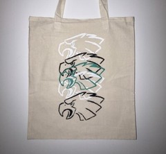 Eagles hand painted tote bag