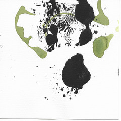 „Stain 15“ Teagan Reasor Original Abstract Painting Acrylic 6×6 SHLERM ARTS