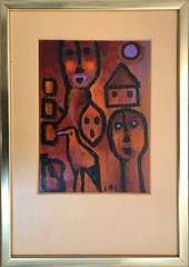 COMPOSITION II, original mixed media painting