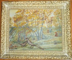Catherine D Townsend ‚Autumn In Roseville Michigan‘ 1956 Painting