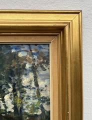 Impressionist Mogens Vantore 1895 – 1975 Summer Landscape With Heuhocken Oil