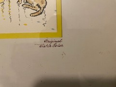 Vintage Signed Original Leo Brueckner Water Color. 1972. „THE KISS“