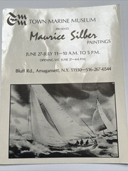 EXPRESSIONIST PAINTING SAILING MODERNIST MAURICE SILBER NAUTICAL ART FAMOUS