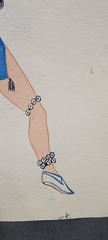 War Dancer Arapaho Style Native American Original Gouache On Paper signed