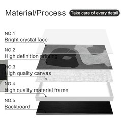 Large bright black and white 20″ X 28″ X 3 pieces Black, White, Dark Gray