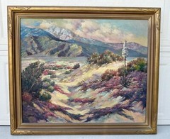Frances Upson Young (1870 – 1950) Oil Painting The Edge of the Desert