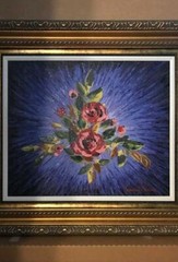 Violet Starburst Painting By Alexandre Renoir