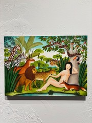 Original Painting „Eve“ by Genevieve Jost 12.6″x17.7″