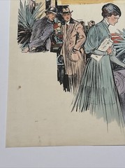 Antique Painting ILLUSTRATION JOSEPH KRAEMER LISTED FAMOUS 20″ 1910’S PORTRAIT