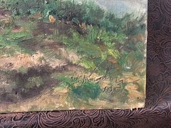 Unique Old OOAK Original 1956 Oil Painted Art On Board Ad Signed&Dated By Artist