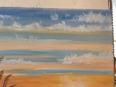 11 x 14 Origina Oil Painting on Canvas……“The Beach“