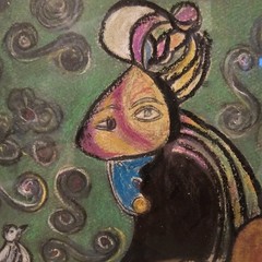 Picasso Original Painting -Signed -Gallery Stamp -Framed -Not A Copy