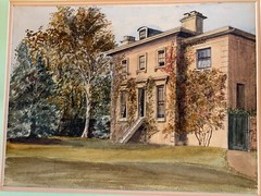 Vintage Unsigned Watercolor Art Painting of Unidentified Buiding