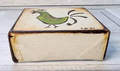 Art on Artesia Lisa Ritchie (Blum) OOAK paintings chickens tree 4×4″ Wisconsin