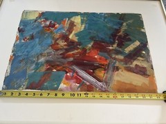 MORRIS SHULMAN (1912-1978) UNSIGNED ART CASE IN WATERCOLOR ON PAPER,15″x 22″
