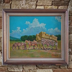 Original Oil Painting on Canvas by G. Simental / „Full Load“