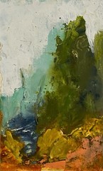 LOVELY PLACE TO BE an Original Abstract Landscape Painting Artist Judie Mulkey
